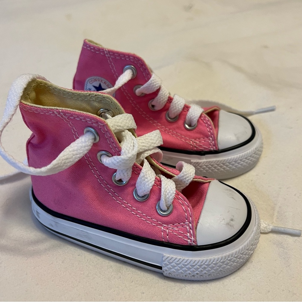 Converse Pink High-Top Sneakers for Kids